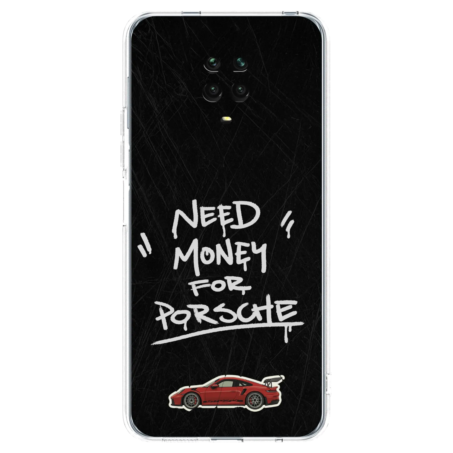 Picasee διαφανής θήκη σιλικόνης Xiaomi Redmi Note 9 Pro - Dark Racer