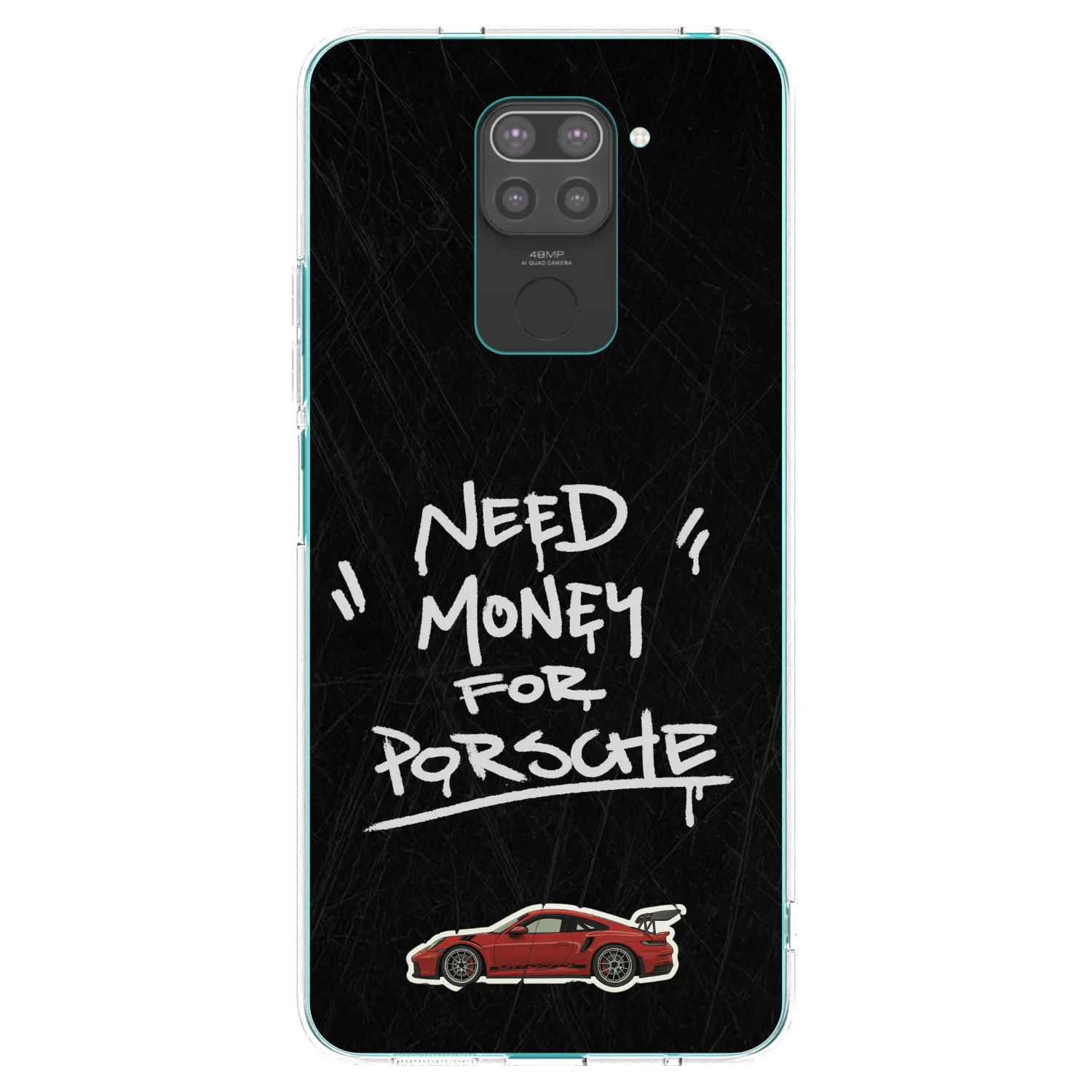 Picasee Μαύρη θήκη σιλικόνης για Xiaomi Redmi Note 9 - Dark Racer