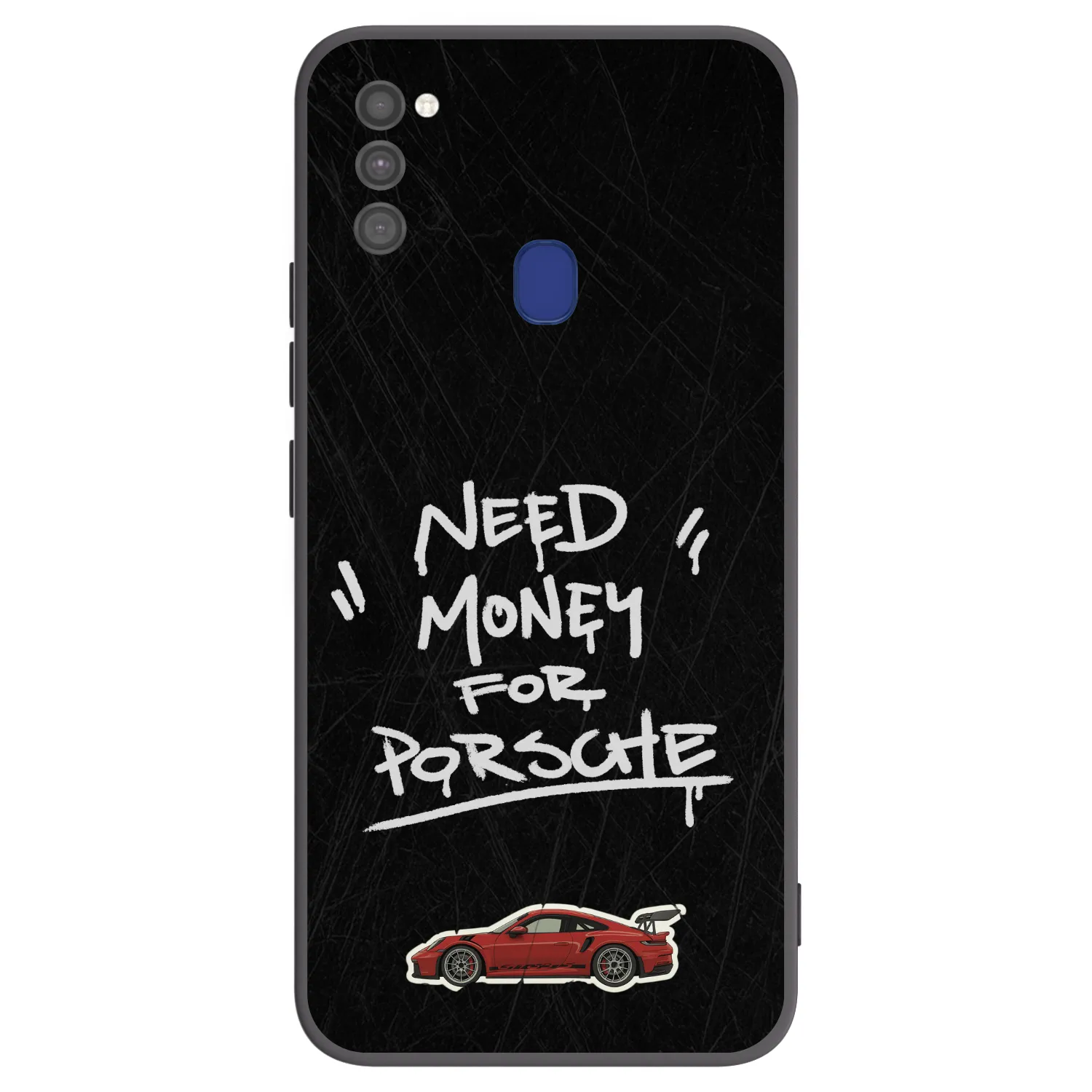 Picasee Μαύρη θήκη σιλικόνης για Samsung Galaxy M21 M215F - Dark Racer