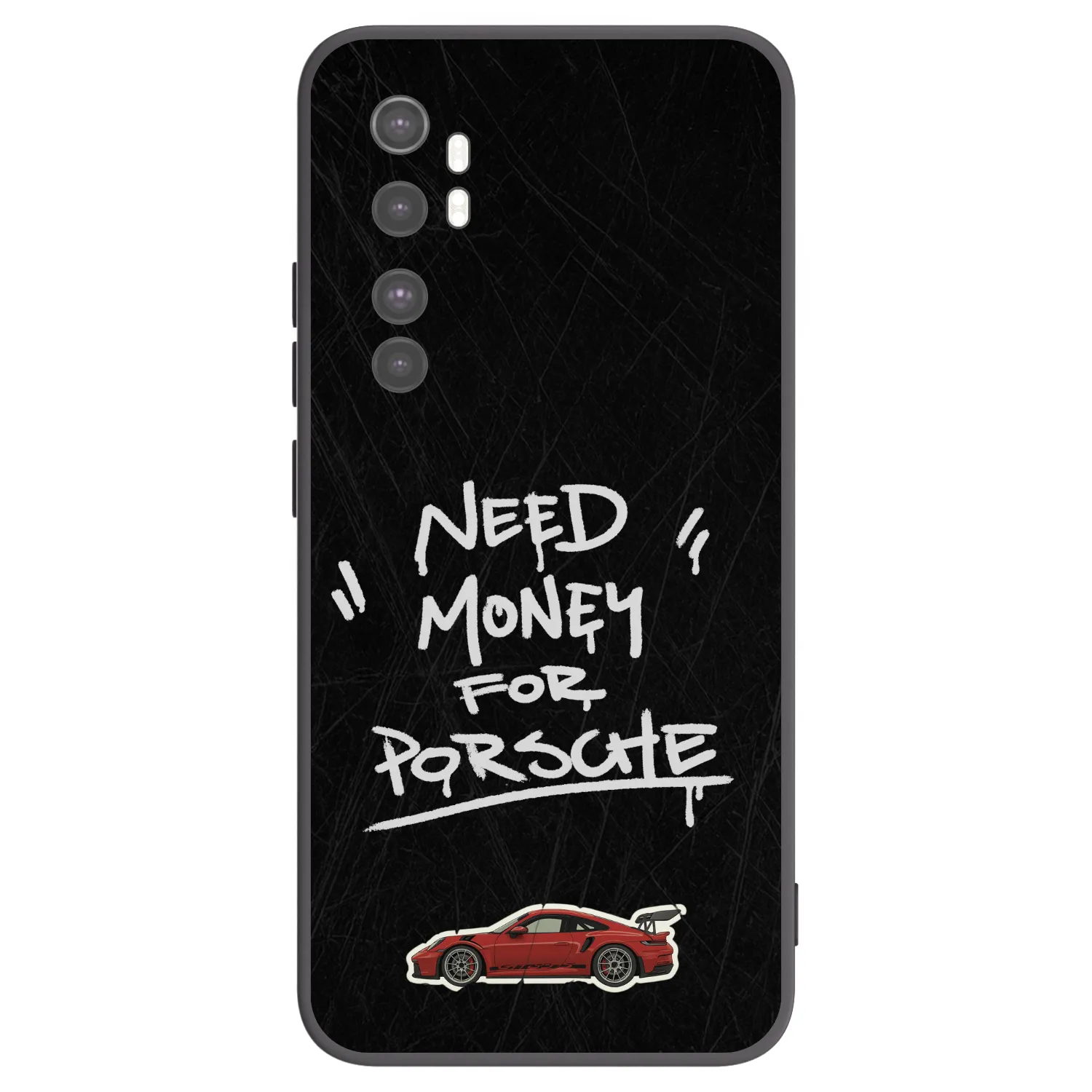 Picasee Μαύρη θήκη σιλικόνης για Xiaomi Mi Note 10 Lite - Dark Racer