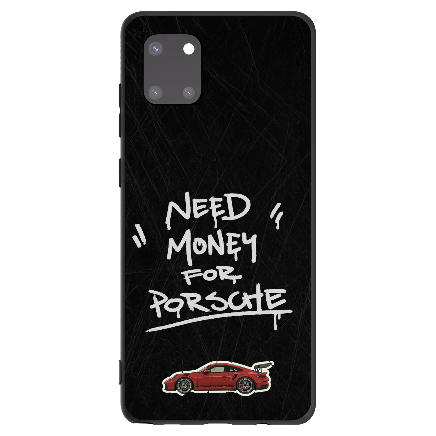 Picasee Μαύρη θήκη σιλικόνης για Samsung Galaxy Note 10 Lite N770F - Dark Racer