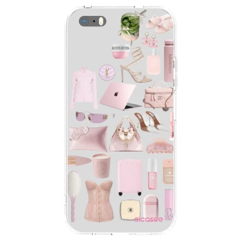 Picasee διαφανής θήκη σιλικόνης Apple iPhone 5/5S/SE - Glam Babe