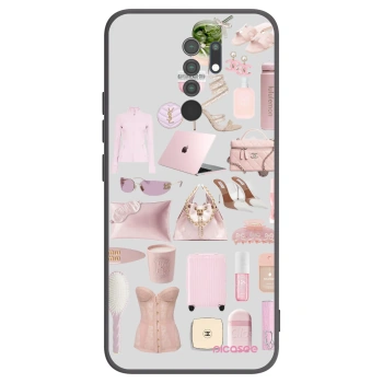 Picasee Μαύρη θήκη σιλικόνης για Xiaomi Redmi 9 - Glam Babe