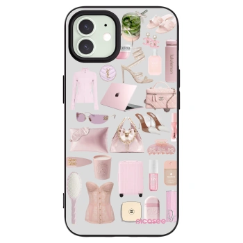 Picasee Μαύρη θήκη σιλικόνης για Apple iPhone 12 Pro - Glam Babe