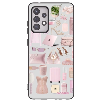 Picasee Μαύρη θήκη σιλικόνης για Samsung Galaxy A52 5G A525F - Glam Babe