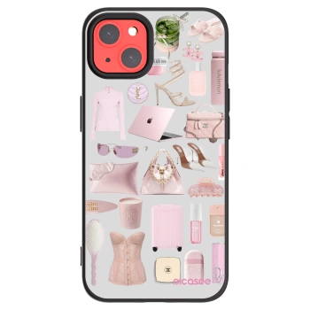 Picasee Μαύρη θήκη σιλικόνης για Apple iPhone 13 - Glam Babe