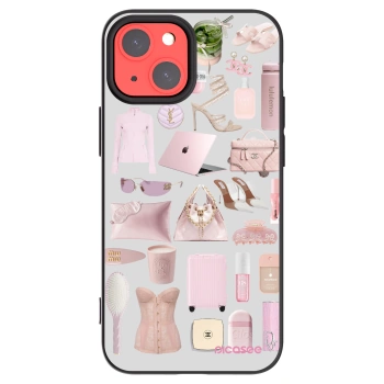 Picasee Μαύρη θήκη σιλικόνης για Apple iPhone 13 mini - Glam Babe