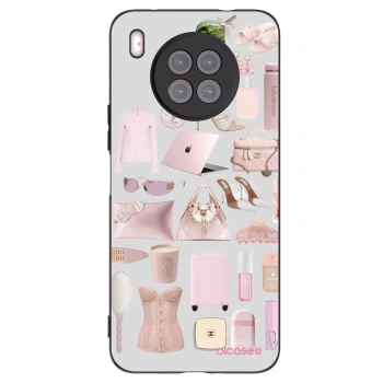 Picasee Μαύρη θήκη σιλικόνης για Huawei Nova 8i - Glam Babe