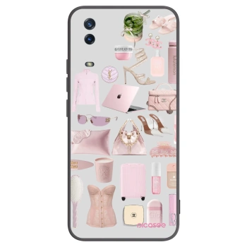 Picasee Μαύρη θήκη σιλικόνης για Vivo Y11s - Glam Babe