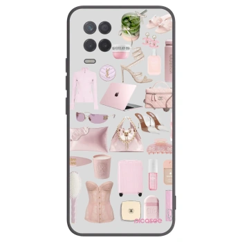 Picasee Μαύρη θήκη σιλικόνης για Realme 8 5G - Glam Babe