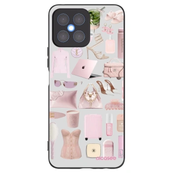 Picasee Μαύρη θήκη σιλικόνης για Honor X8 4G - Glam Babe