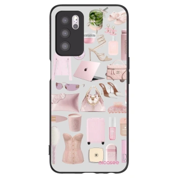 Picasee Μαύρη θήκη σιλικόνης για OPPO A16s - Glam Babe