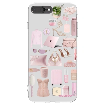 Picasee διαφανής θήκη σιλικόνης Apple iPhone 8 Plus - Glam Babe