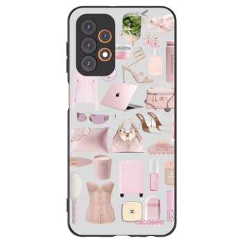 Picasee Μαύρη θήκη σιλικόνης για Samsung Galaxy A23 A235F 4G - Glam Babe
