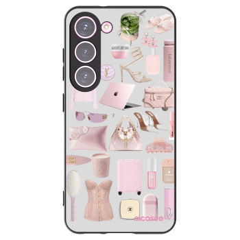 Picasee Μαύρη θήκη σιλικόνης για Samsung Galaxy S23 5G - Glam Babe