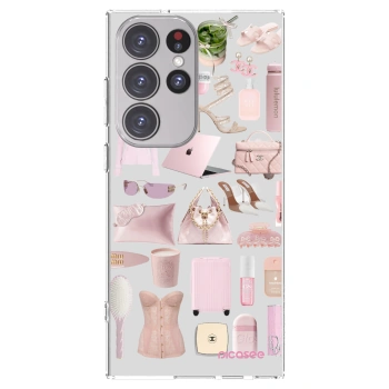 Picasee διαφανής θήκη σιλικόνης Samsung Galaxy S23 Ultra 5G - Glam Babe