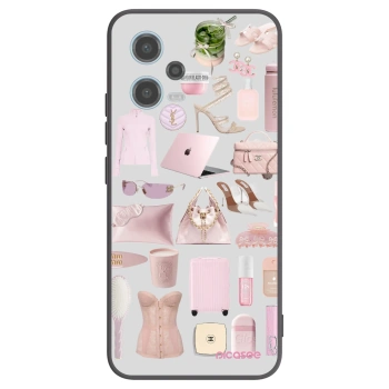 Picasee Μαύρη θήκη σιλικόνης για Xiaomi Redmi Note 12 5G - Glam Babe