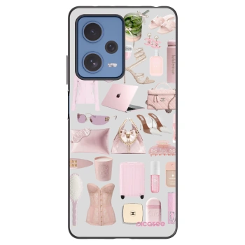 Picasee Μαύρη θήκη σιλικόνης για Xiaomi Redmi Note 12 Pro 5G - Glam Babe