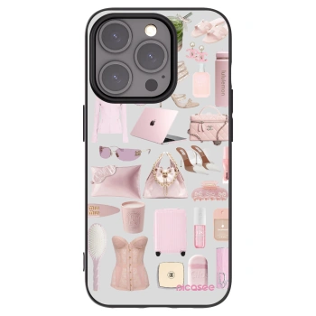 Picasee Μαύρη θήκη σιλικόνης για Apple iPhone 15 Pro - Glam Babe