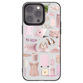 Picasee Μαύρη θήκη σιλικόνης για Apple iPhone 15 Pro Max - Glam Babe