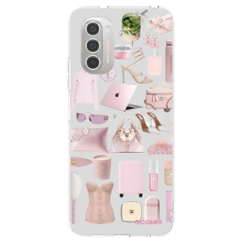 Picasee διαφανής θήκη σιλικόνης Motorola Moto G51 - Glam Babe