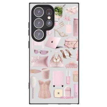 Picasee Μαύρη θήκη σιλικόνης για Samsung Galaxy S24 Ultra S928B 5G - Glam Babe