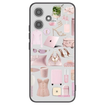 Picasee Μαύρη θήκη σιλικόνης για Xiaomi Redmi 12 5G - Glam Babe