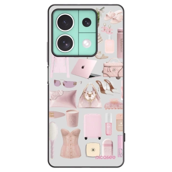 Picasee Μαύρη θήκη σιλικόνης για Xiaomi Redmi Note 13 5G - Glam Babe