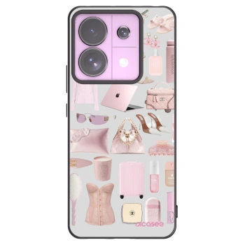 Picasee Μαύρη θήκη σιλικόνης για Xiaomi Redmi Note 13 Pro 5G - Glam Babe