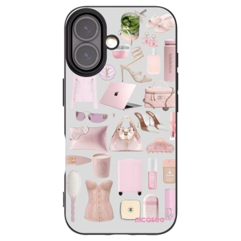 Picasee Μαύρη θήκη σιλικόνης για Apple iPhone 16 - Glam Babe