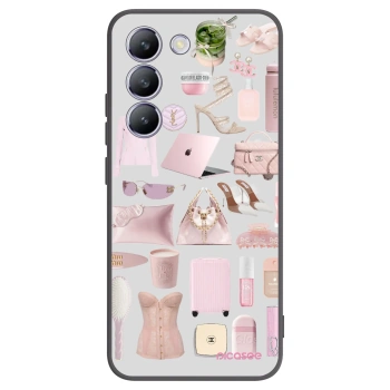 Picasee Μαύρη θήκη σιλικόνης για Vivo V40 SE 5G - Glam Babe