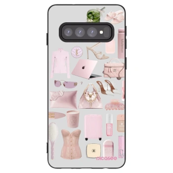 Picasee Μαύρη θήκη σιλικόνης για Samsung Galaxy S10 G973 - Glam Babe