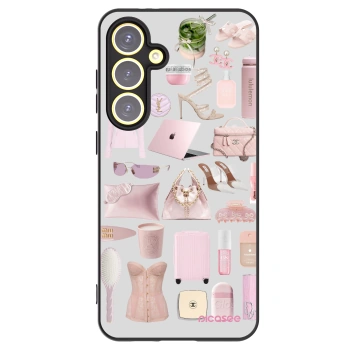 Picasee Μαύρη θήκη σιλικόνης για Samsung Galaxy S24 FE S721B - Glam Babe