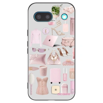 Picasee Μαύρη θήκη σιλικόνης για Google Pixel 8a - Glam Babe