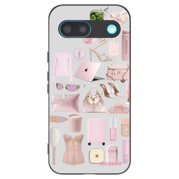 Picasee Μαύρη θήκη σιλικόνης για Google Pixel 8 - Glam Babe