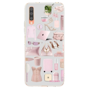 Picasee διαφανής θήκη σιλικόνης Samsung Galaxy A70 A705F - Glam Babe