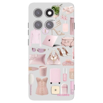 Picasee Μαύρη θήκη σιλικόνης για Motorola Edge 60 Pro - Glam Babe