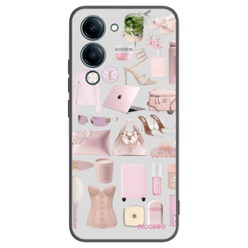 Picasee Μαύρη θήκη σιλικόνης για Vivo Y29s 5G - Glam Babe