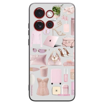 Picasee Μαύρη θήκη σιλικόνης για Motorola Edge 60 Neo 5G - Glam Babe