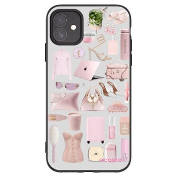 Picasee Μαύρη θήκη σιλικόνης για Apple iPhone 11 - Glam Babe