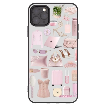 Picasee Μαύρη θήκη σιλικόνης για Apple iPhone 11 Pro Max - Glam Babe