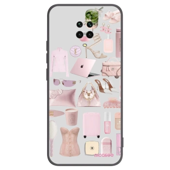 Picasee Μαύρη θήκη σιλικόνης για Xiaomi Redmi Note 9S - Glam Babe