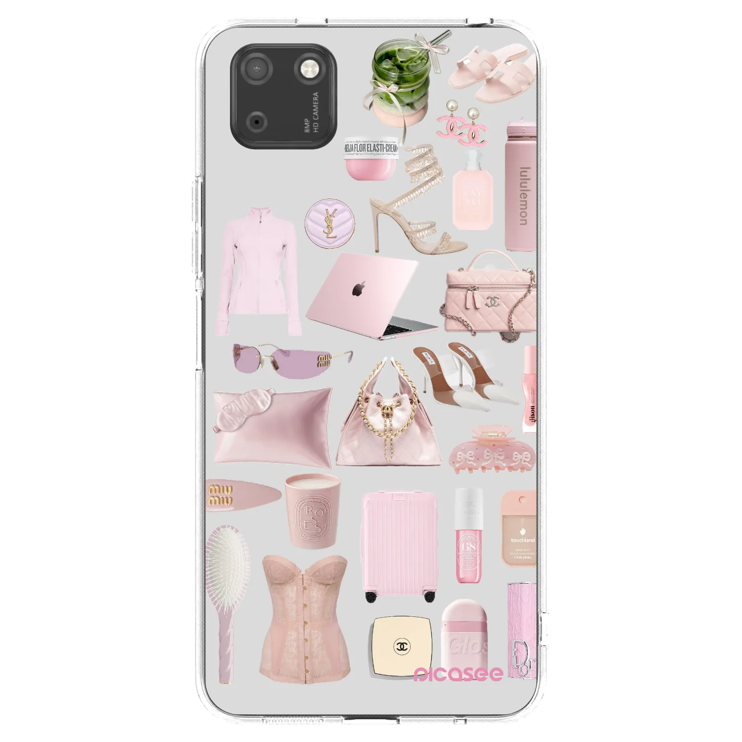 Picasee διαφανής θήκη σιλικόνης Huawei Y5P - Glam Babe