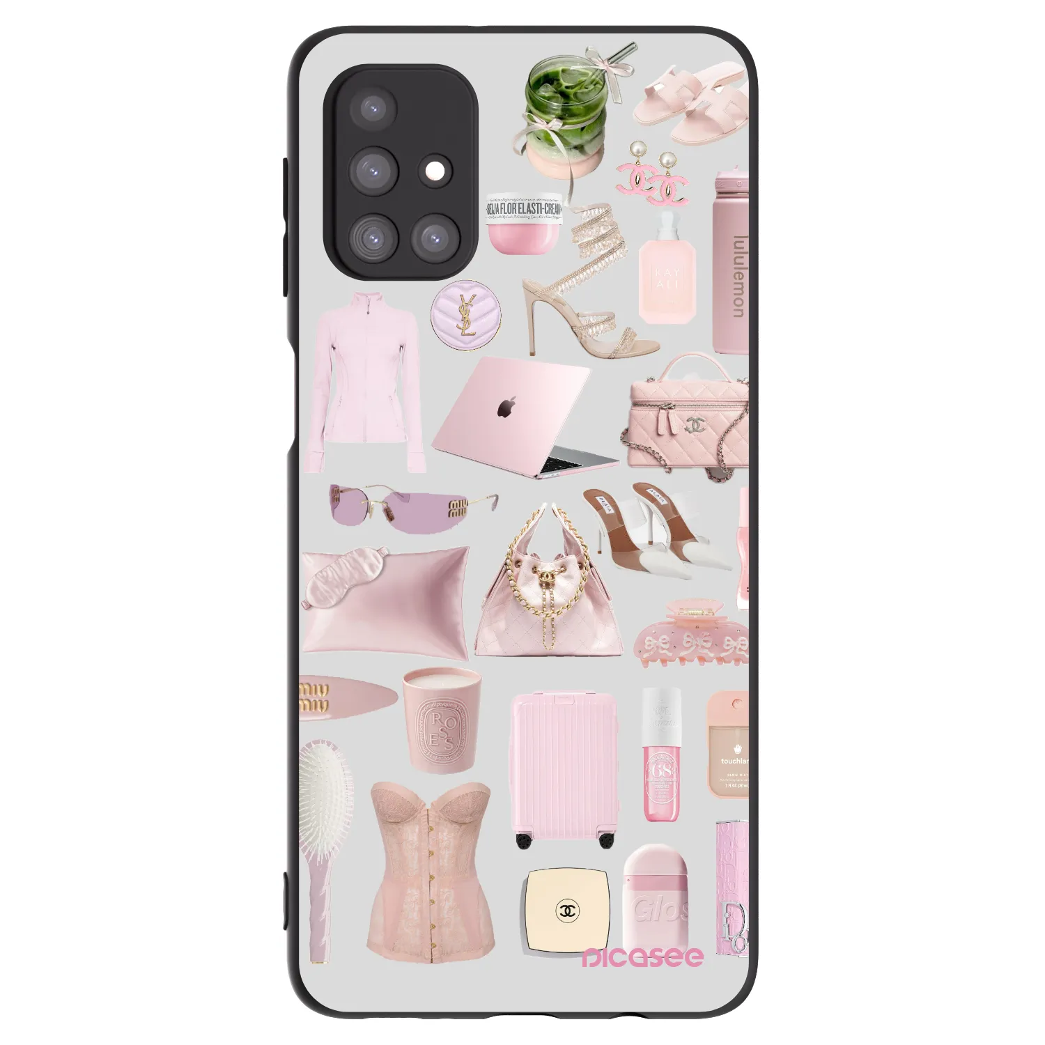 Picasee Μαύρη θήκη σιλικόνης για Samsung Galaxy M31s - Glam Babe
