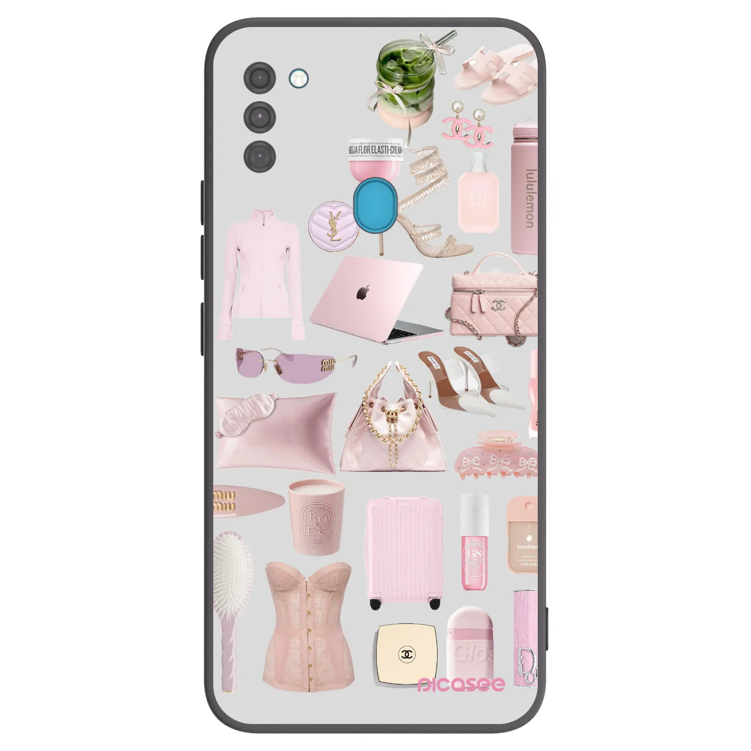 Picasee Μαύρη θήκη σιλικόνης για Samsung Galaxy M11 - Glam Babe