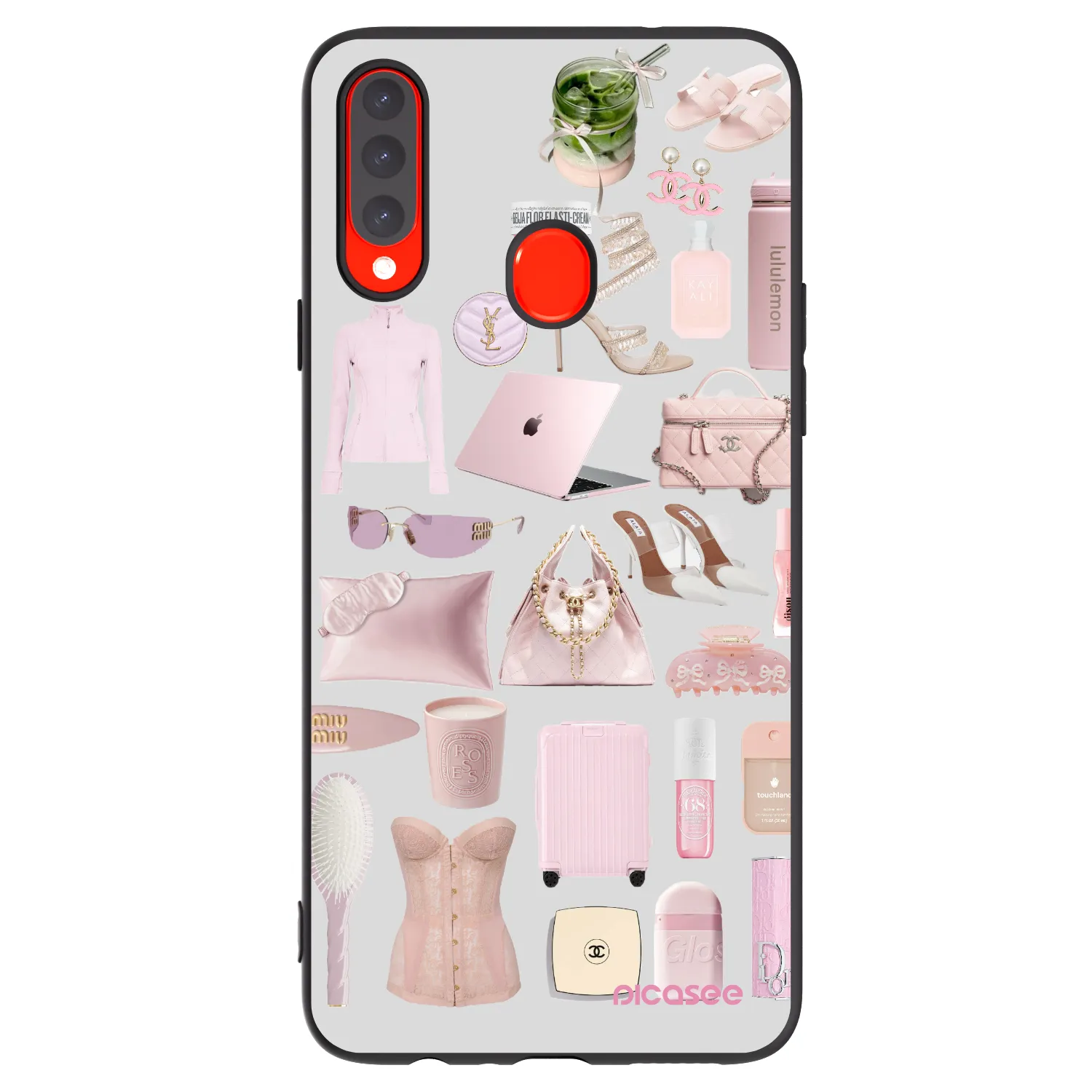 Picasee Μαύρη θήκη σιλικόνης για Samsung Galaxy A20s - Glam Babe