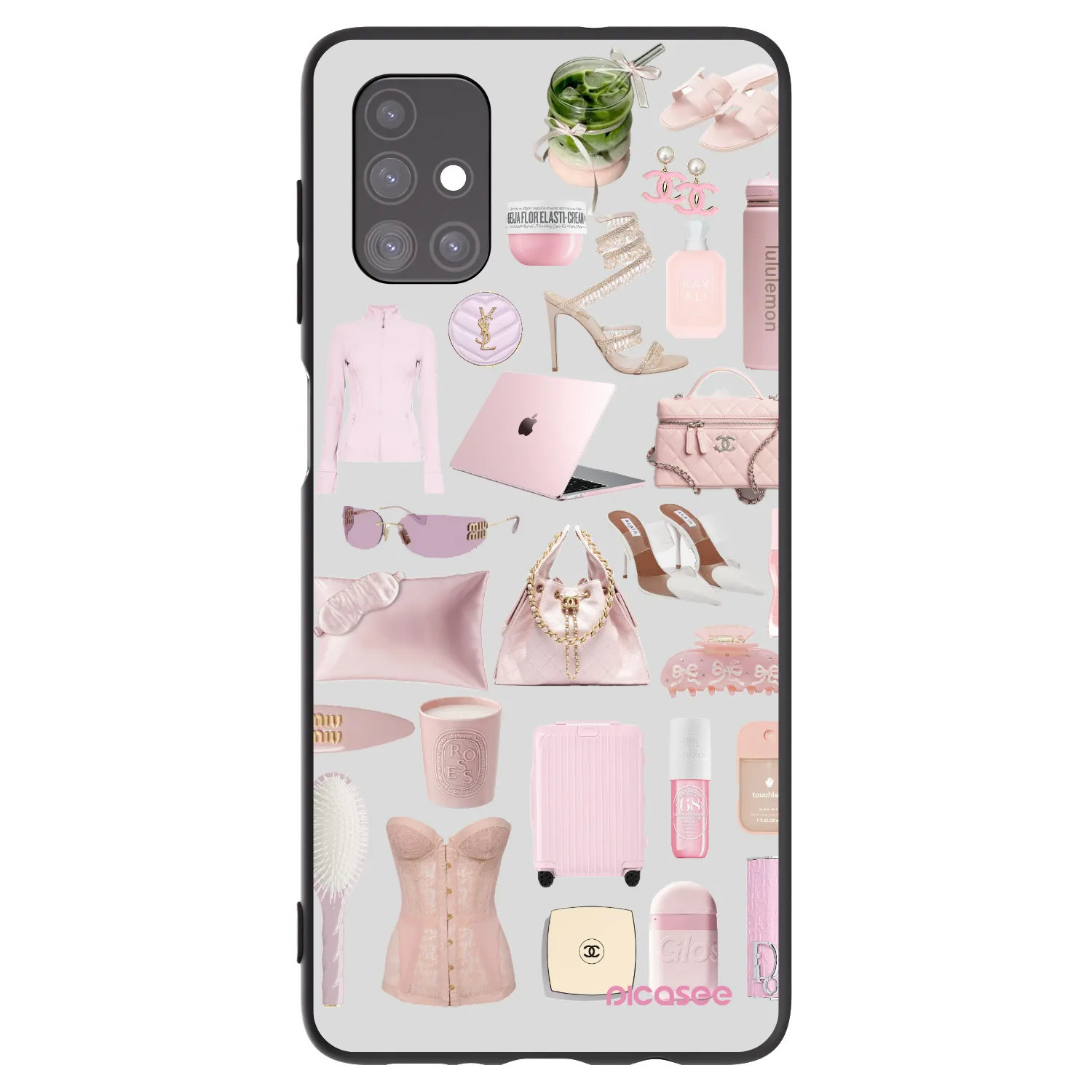Picasee Μαύρη θήκη σιλικόνης για Samsung Galaxy M51 M515F - Glam Babe