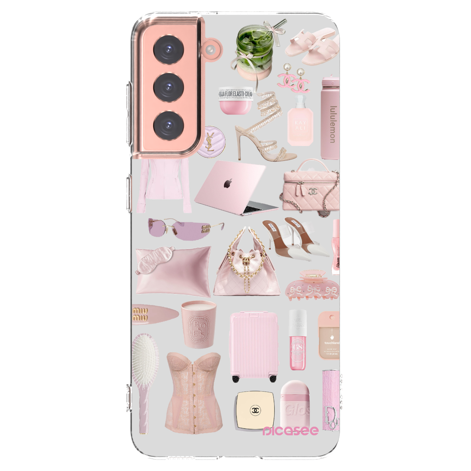 Picasee διαφανής θήκη σιλικόνης Samsung Galaxy S21 5G G991B - Glam Babe