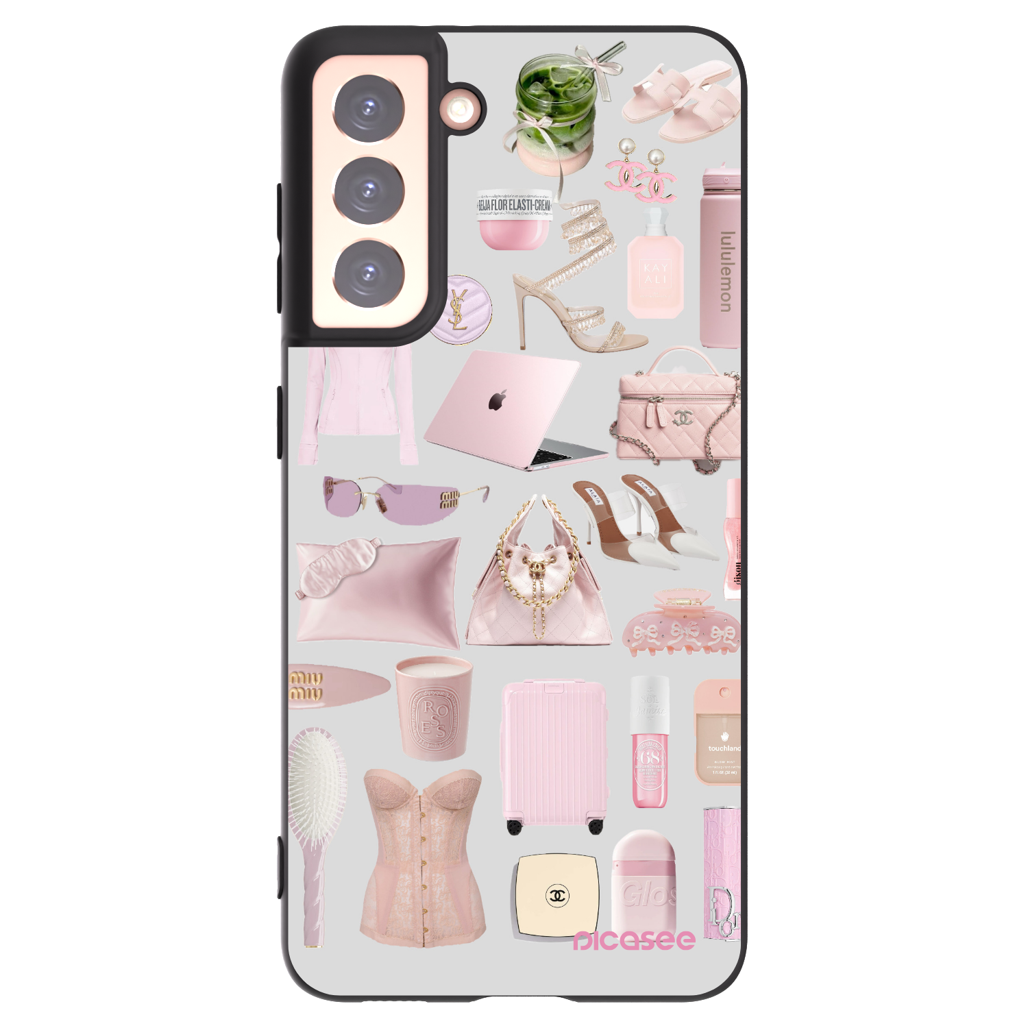 Picasee Μαύρη θήκη σιλικόνης για Samsung Galaxy S21 5G G991B - Glam Babe