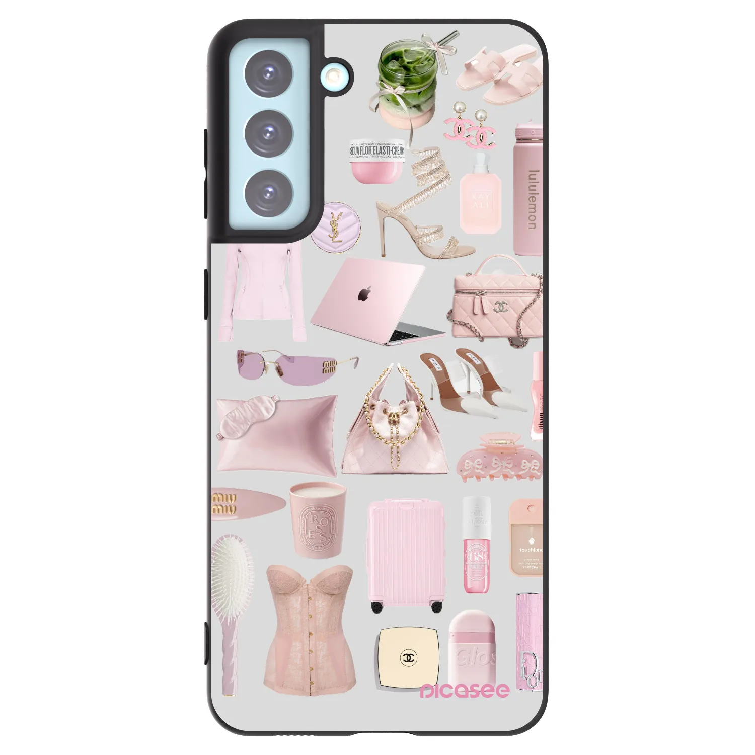 Picasee Μαύρη θήκη σιλικόνης για Samsung Galaxy S21+ 5G G996F - Glam Babe